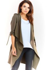 Awama Kardigan w kolorze khaki rozmiar: S/M. Brązowe swetry Awama, m, bez wzorów, bez ramiączek. Za 163.95 zł.