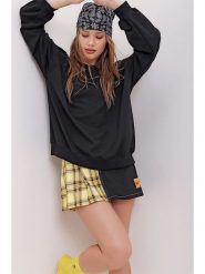 Trend Alacati Bluza w kolorze czarnym rozmiar: XL. Czarne bluzy Trend Alacati, xl, bez wzorów, bez kaptura. Za 48.73 zł.