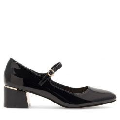 Czółenka Sergio Bardi. Czarne czółenka Sergio Bardi, bez wzorów, bez obcasa, bez zapięcia. Za 329.99 zł.