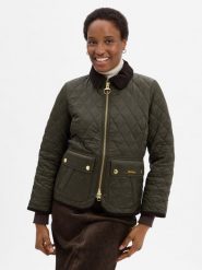 Barbour kurtka pikowana - Beadnell Quilt Kobiety Sztuczne włókno zielony, 44. Zielone kurtki Barbour, bez wzorów, z włókna, bez kaptura. Za 1,499.95 zł.