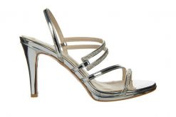 Sandały Bayla-187 587-1123 Silver 187117, Srebrny, Skóra ekologiczna - 38. Szare sandały Bayla, bez wzorów, z lakierowanej skóry, biznesowe, bez obcasa, bez zapięcia. W wyprzedaży za 116.10 zł.