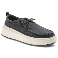 Czarne Półbuty Jeep Modne Obuwie Damskie. Czarne buty treningowe Jeep, na wiosnę, bez wzorów, bez zapięcia. Za 260.99 zł.