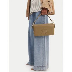 Torebka GINO ROSSI. Brązowe torebki klasyczne Gino Rossi, bez wzorów, klasyczne, bez dodatków. Za 279.99 zł.