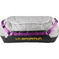 Torba podróżna La Sportiva Nomad 70 Duffel Bag - chalk/black. Czarne torby podróżne La Sportiva, bez wzorów, na ramię, duże. Za 699.99 zł.