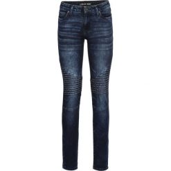 Dżinsy SKINNY bonprix ciemny denim. Jeansy marki bonprix. Za 79.99 zł.