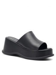 JENNY Klapki WS6083-05 Czarny. Czarne klapki Jenny, bez wzorów, z syntetyku, bez obcasa, bez zapięcia. Za 139.99 zł.