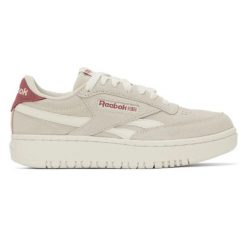 Buty treningowe damskie Reebok Club C Double Revenge. Brązowe buty treningowe Reebok, bez wzorów, z zamszu, bez zapięcia, Reebok Club. Za 252.00 zł.