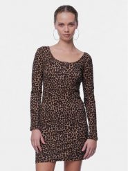 Pieces Sukienka codzienna Kitte 17148389 Brązowy Slim Fit. Brązowe sukienki Pieces, na co dzień, l, bez wzorów, z bawełny, bez kołnierzyka, bez ramiączek, proste. Za 179.99 zł.