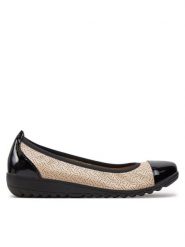 Caprice Baleriny 9-22103-42 Beżowy. Brązowe baleriny Caprice, bez wzorów, ze skóry, bez obcasa, bez zapięcia. Za 165.99 zł.