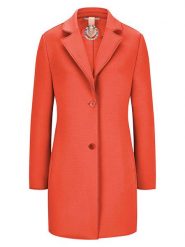 Milestone Płaszcz przejściowy "Tulip" w kolorze koralowym rozmiar: 42. Pomarańczowe płaszcze Milestone, bez wzorów, bez kaptura. Za 404.99 zł.
