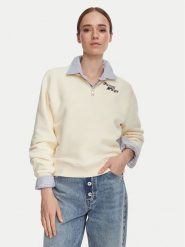 Tommy Hilfiger Bluza WW0WW51878 Beżowy Regular Fit. Brązowe bluzy Tommy Hilfiger, l, bez wzorów, z bawełny, bez ramiączek, bez kaptura. Za 649.99 zł.