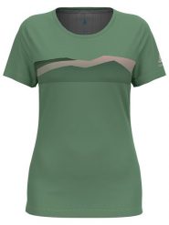 Odlo Koszulka funkcyjna "Ridgeline" w kolorze zielonym rozmiar: XS. Zielone t-shirty sportowe ODLO, xs, bez wzorów, z materiału, bez ramiączek, outdoorowe. Za 96.83 zł.