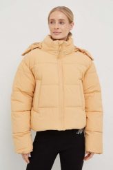 Rip Curl kurtka damska kolor beżowy zimowa oversize. Brązowe kurtki Rip Curl, na zimę, l, bez wzorów, bez kaptura. W wyprzedaży za 469.99 zł.