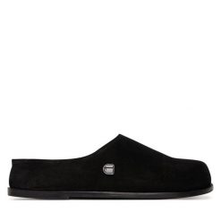 Klapki G-Star. Czarne klapki G-Star, bez wzorów, retro, bez obcasa, bez zapięcia. Za 239.99 zł.