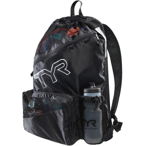 Plecak TYR Elite team mesh bkpk. Czarne plecaki TYR, bez wzorów, z meshu, bez dodatków. Za 178.95 zł.
