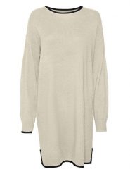 Vero Moda Sukienka w kolorze beżowym rozmiar: M. Brązowe sukienki Vero Moda, na co dzień, m, bez wzorów, bez kołnierzyka, bez ramiączek, midi, proste. Za 61.60 zł.