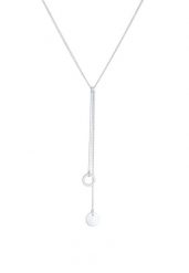 Elli Damski naszyjnik Y okrągła płyta Geo Trend Boho w 925 Sterling Silver Naszyjniki 1 ct. Szare naszyjniki Elli, z materiału, srebrne. Za 328.99 zł.