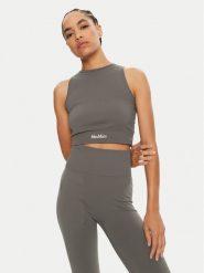 Max Mara Leisure Top Urago 2426366208 Brązowy Slim Fit. Brązowe topy Max Mara Leisure, s, bez wzorów, z syntetyku, bez kołnierzyka, bez ramiączek. Za 279.99 zł.