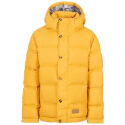 Parka Dziecięca Exposure TP50. Żółte płaszcze Trespass, bez wzorów, z materiału, wakacyjne, z kapturem. Za 189.99 zł.
