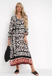 Czarna Koszulowa Sukienka Maxi z Guzikami i Rozcięciami po Bokach Okotria. Czarne sukienki Born2be, na co dzień, m, bez wzorów, eleganckie, bez kołnierzyka, bez ramiączek, maxi, koszulowe. W wyprzedaży za 83.99 zł.