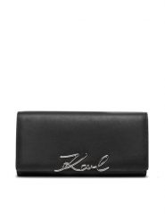 KARL LAGERFELD Portfel B2W32014 Czarny. Czarne portfele KARL LAGERFELD, bez wzorów, ze skóry. Za 649.99 zł.