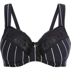 Biustonosz bonprix czarno-biały w paski. Biustonosze marki bonprix. Za 37.99 zł.