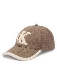 Calvin Klein Czapka z daszkiem LV04F5092G Beżowy ciemny. Brązowe czapki z daszkiem Calvin Klein, bez wzorów, z syntetyku. Za 209.99 zł.
