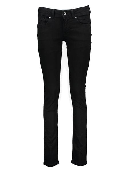Pepe Jeans Dżinsy "Newbrooke" - Slim fit - w kolorze czarnym rozmiar: W27/L32. Czarne jeansy Pepe Jeans, l, z aplikacjami, z jeansu, klasyczne. Za 176.08 zł.