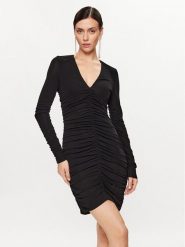 Pinko Sukienka koktajlowa 102057 A17I Czarny Slim Fit. Czarne sukienki Pinko, xs, bez wzorów, z wiskozy, wizytowe, bez kołnierzyka, bez ramiączek. Za 819.99 zł.