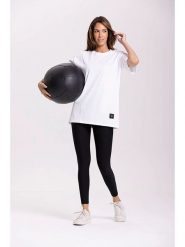 Onamaste Koszulka sportowa w kolorze białym rozmiar: L/XL. Białe t-shirty sportowe Onamaste, l, bez wzorów, z bawełny, bez ramiączek, outdoorowe. Za 97.51 zł.
