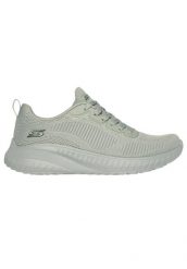 Kapcie SKECHERS BOBS SQUAD Zielony. Zielone kapcie Skechers, bez wzorów, z materiału. Za 249.99 zł.