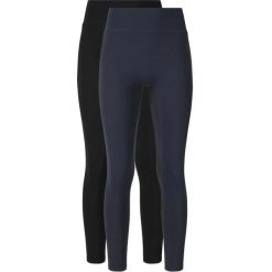 Damskie legginsy Athlecia Blossom (x2). Brązowe legginsy Athlecia, bez wzorów, z materiału, eleganckie, długie. Za 242.00 zł.