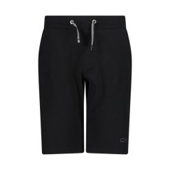 Dziecięce szorty bermudzkie CMP. Czarne szorty CMP, bez wzorów, sportowe. Za 180.50 zł.