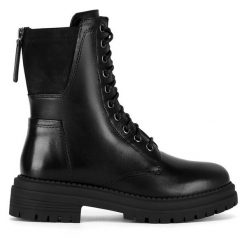 Botki Sergio Bardi. Czarne botki Sergio Bardi, bez wzorów, bez obcasa, na płaskiej podeszwie, bez zapięcia. Za 369.99 zł.