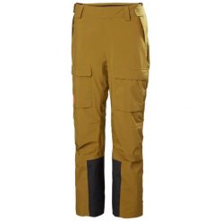 Spodnie narciarskie cargo damskie Helly Hansen Switch 2.0. Brązowe spodnie narciarskie Helly Hansen, bez wzorów, narciarskie. Za 894.90 zł.