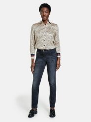 EDITION Dżinsy - Slim fit - w kolorze czarnym rozmiar: 44. Czarne jeansy EDITION, z aplikacjami, ze skóry, klasyczne. Za 172.08 zł.