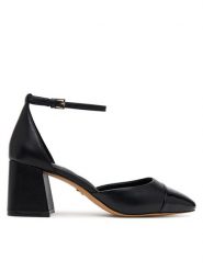 Aldo Czółenka Silvana 13620977 Czarny. Czarne czółenka Aldo, bez wzorów, ze skóry, bez obcasa, bez zapięcia. Za 339.99 zł.