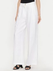 ViCOLO Spodnie materiałowe TB0793 Biały Regular Fit. Białe spodnie materiałowe ViCOLO, bez wzorów, ze lnu. Za 349.99 zł.