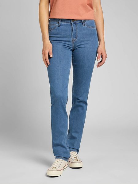 Lee Dżinsy "Marion" - Regular fit - w kolorze błękitnym rozmiar: W29/L33. Niebieskie jeansy Lee, l, z aplikacjami, z bawełny, klasyczne, z podwyższonym stanem. Za 144.24 zł.