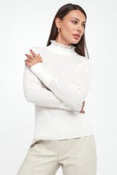 Sweter damski z falbaną TWINSET. Swetry Twinset Milano, xs, bez wzorów, bez ramiączek. W wyprzedaży za 454.35 zł.