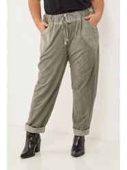 Curvy Lady Spodnie w kolorze khaki rozmiar: 48/50. Brązowe spodnie materiałowe Curvy Lady, bez wzorów, z materiału, klasyczne, z standardowym stanem. Za 108.99 zł.