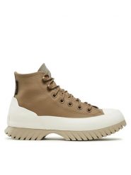 Converse Botki Chuck Taylor All Star Lugged 2.0 Cc A04634C Beżowy. Brązowe botki Converse, bez wzorów, ze skóry, retro, bez obcasa, na płaskiej podeszwie, bez zapięcia. Za 529.99 zł.