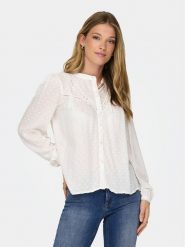 JDY Koszula Jade 15317255 Biały Regular Fit. Białe koszule JDY, xl, bez wzorów, z wiskozy, bez kołnierzyka, bez ramiączek. Za 79.99 zł.