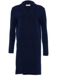 Zwillingsherz Kardigan "Jessi" w kolorze granatowym rozmiar: L/XL. Niebieskie swetry Zwillingsherz, l, bez wzorów, bez ramiączek. Za 257.14 zł.