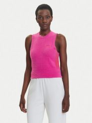 Adidas Top JW3648 Różowy Slim Fit. Czerwone topy adidas, m, bez wzorów, z syntetyku, bez kołnierzyka, bez ramiączek. Za 299.99 zł.