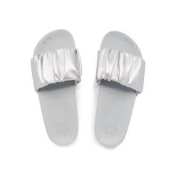 Klapki plażowe damskie Flip Flop Pool Gentle. Szare klapki Flip Flop, bez wzorów, bez obcasa, bez zapięcia. Za 88.55 zł.
