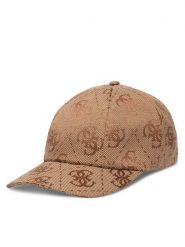 Guess Czapka z daszkiem AW5503 POL01 Beżowy ciemny. Brązowe czapki z daszkiem Guess, z aplikacjami, z poliesteru. Za 159.99 zł.