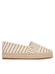 Tommy Hilfiger Espadryle Th Platform Espadrille Stripes FW0FW09143 Beżowy. Brązowe espadryle Tommy Hilfiger, bez wzorów, z materiału, bez obcasa. Za 359.99 zł.