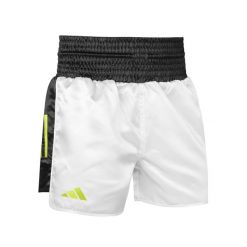 Szorty bokserskie adidas Pro. Białe szorty adidas, bez wzorów, sportowe. Za 227.00 zł.