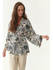 TATUUM Bluzka w kolorze beżowym rozmiar: 36. Brązowe bluzki Tatuum, s, bez wzorów, z tkaniny, klasyczne, bez kołnierzyka, bez ramiączek. Za 91.34 zł.